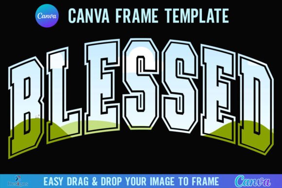Blessed Canva Frame Christian Faith God