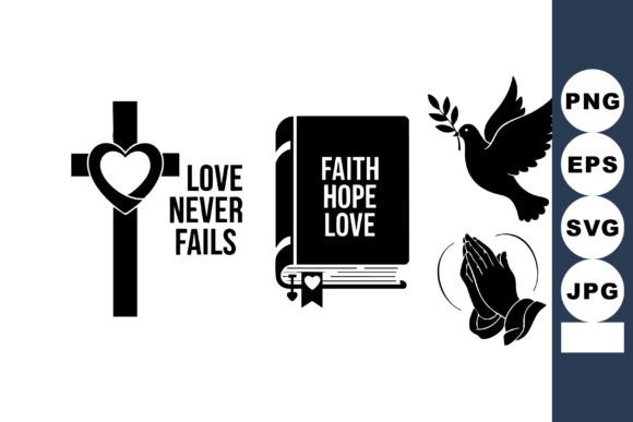 Christian Faith Hope Love Symbols Review for Embroidery Projects