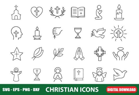 Christian Faith Line Icons: A Designer’s Perspective