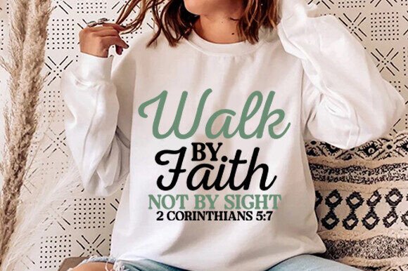 Distressed Walk by Faith, Retro Clipart Review for Embroidery Projects