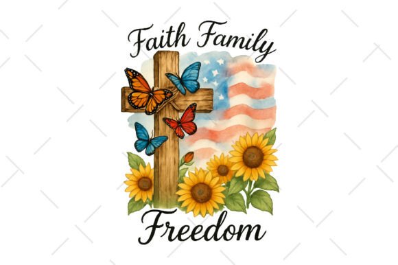 Faith Family and Freedom Sublimation PNG: A Designer's Practical Take