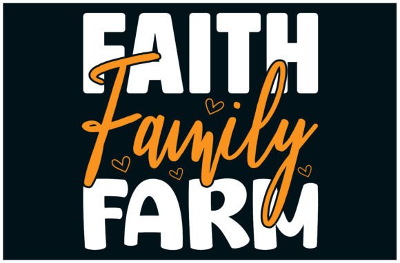 Family Farm, Faith Tee: A Heartfelt Embroidery Design for Real Projects