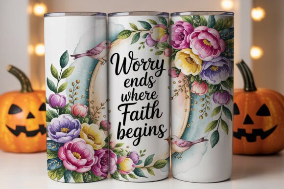 Floral Faith Tumbler Wrap Design Review