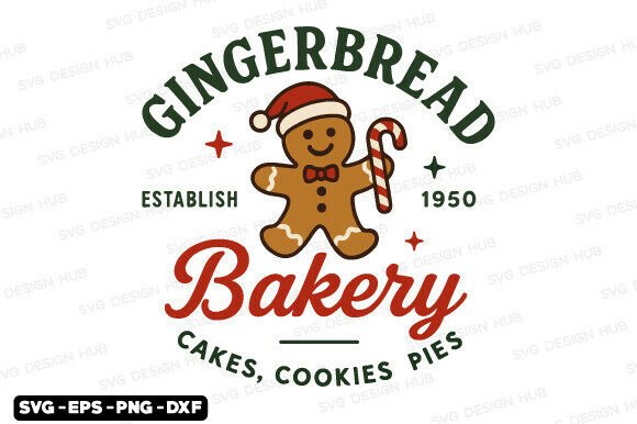 Gingerbread Bakery Png, Christmas Svg: A Festive Embroidery Design Review