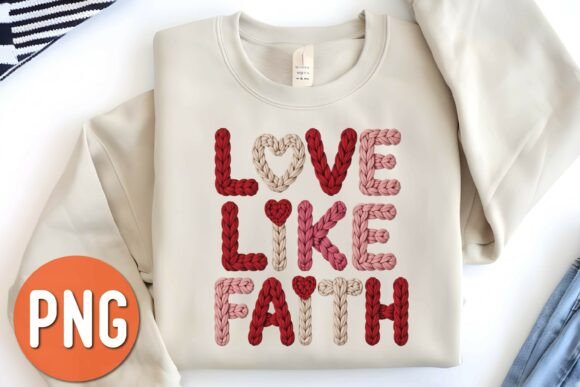 Love Like Faith Knitted Christian PNG Review for Real Projects