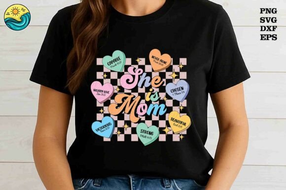 She Is Mom Bible Hearts SVG PNG: A Thoughtful Embroidery Design for Real Projects