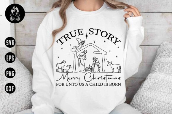 True Story Nativity SVG: A Faith-Based Embroidery Design for Real Projects